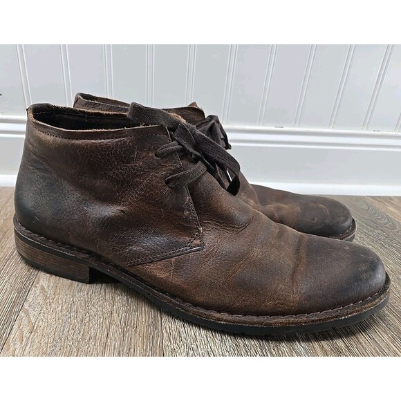 John Varvatos Hipster Chukka Boots Brown LEATHER Men's Size 11 M - Picture 1 of 14
